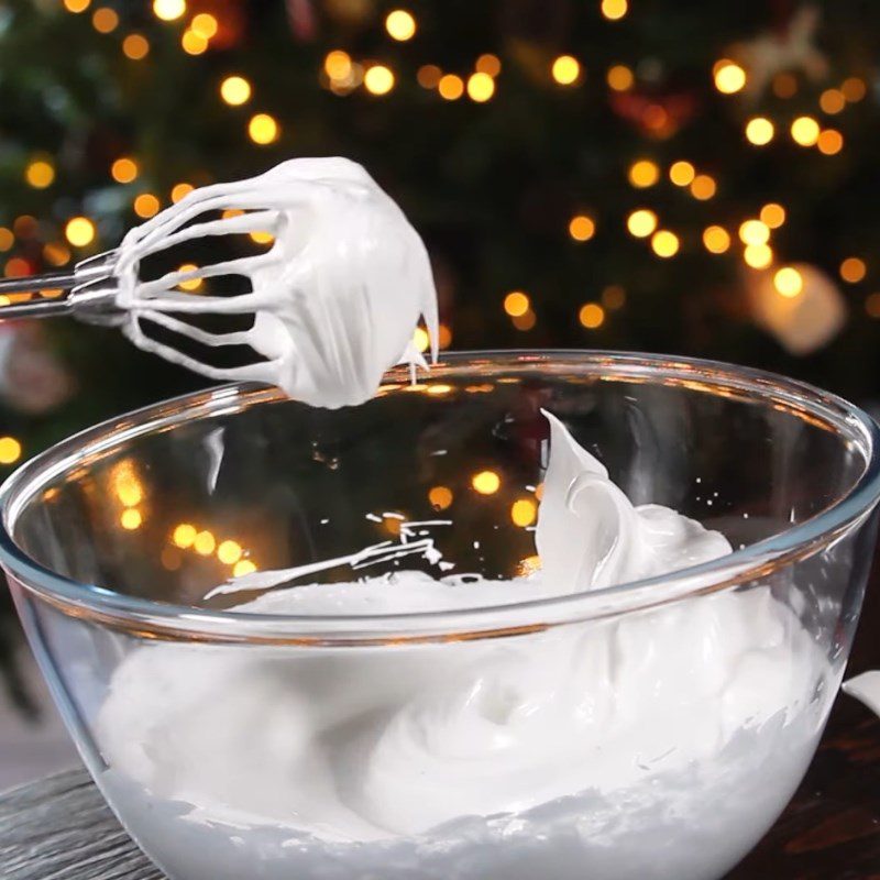 Step 1 Whip the egg whites for Basic Strawberry Meringue Cake