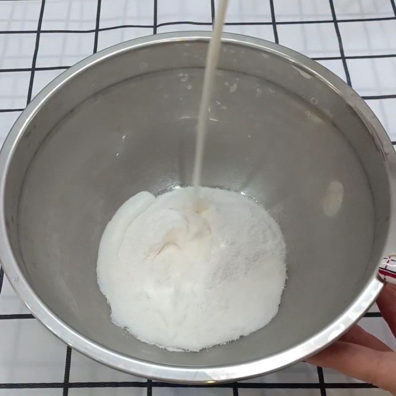 Step 1 Whisk the milk syrup mixture Mint Ice Cream