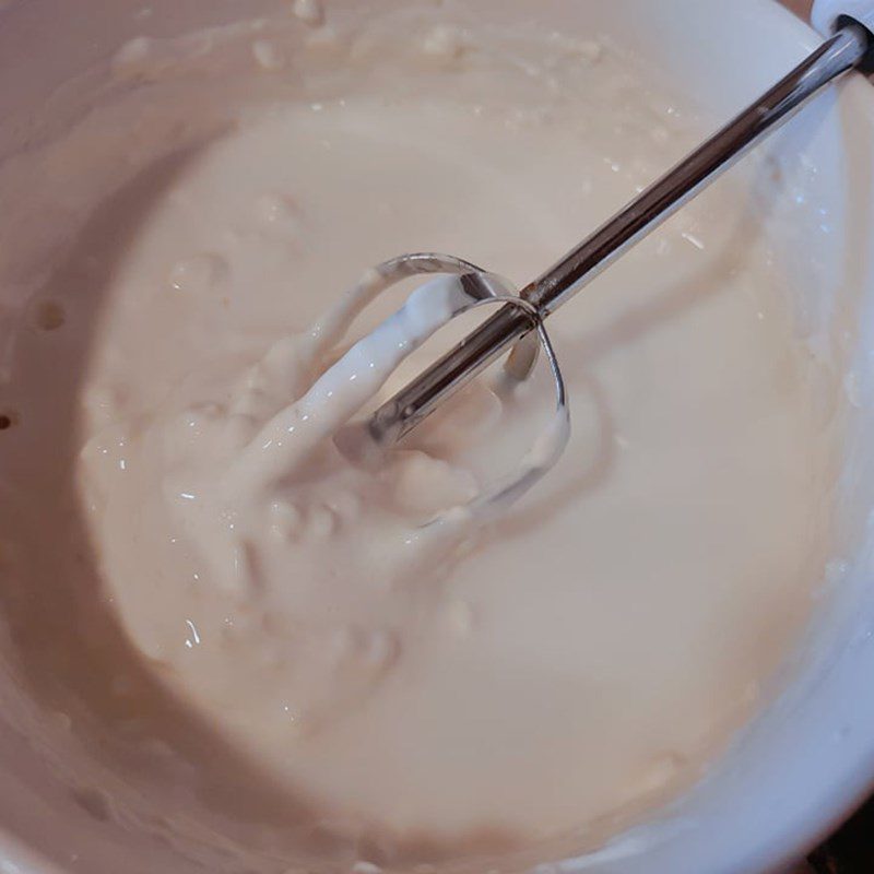 Step 2 Whip the cheese cream mixture Cheese cream from Laughing Cow cheese