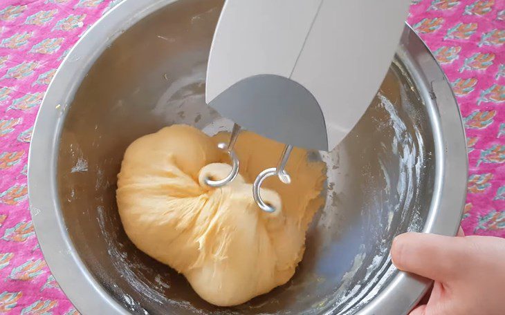 Step 6 Mix the bun dough Pumpkin buns