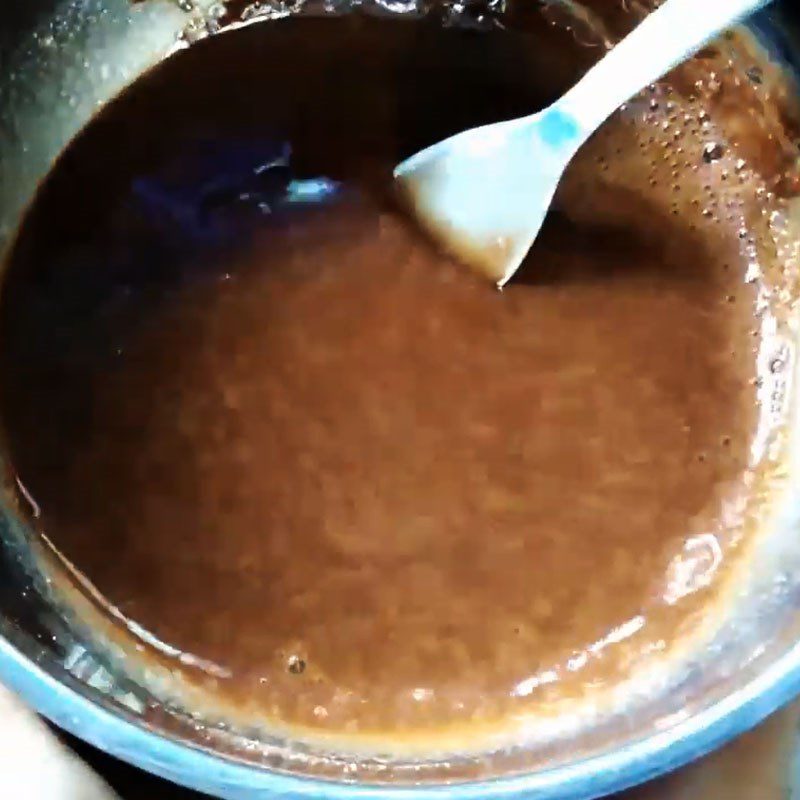 Step 2 Beat eggs with chocolate powder Chocolate lava cake using a rice cooker