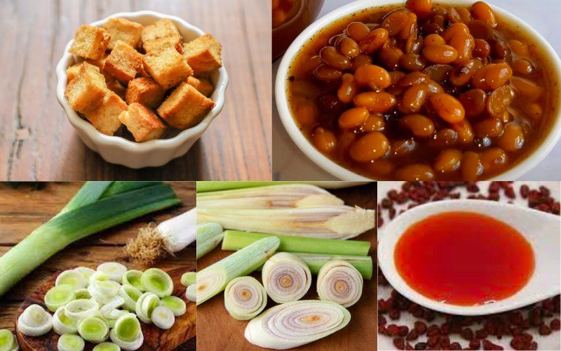 Ingredients for the dish Braised Tofu with Soy Sauce