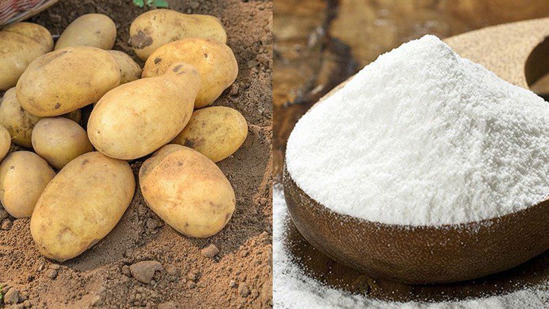 Ingredients for crispy fried potatoes using an air fryer