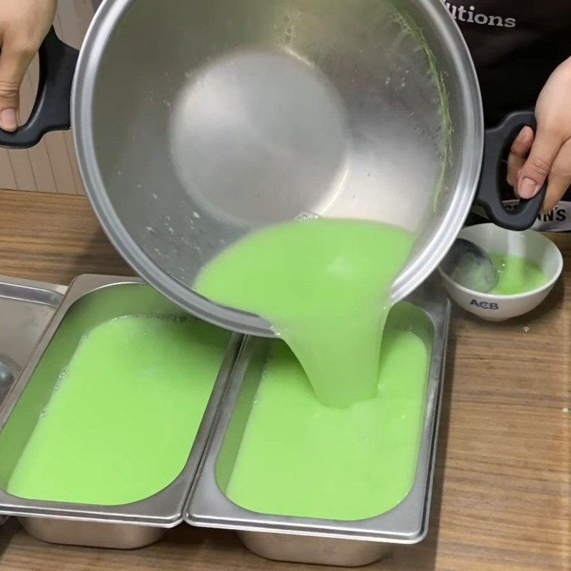 Step 3 Pudding molding Melon pudding