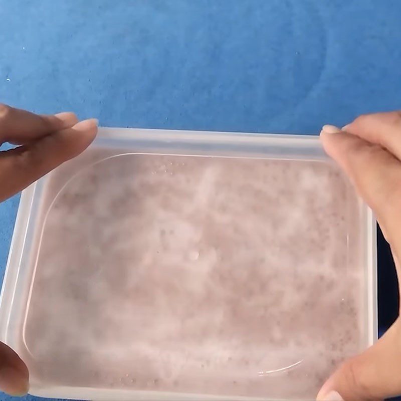 Step 4 Pouring into molds and freezing Black Bean Ice Cream