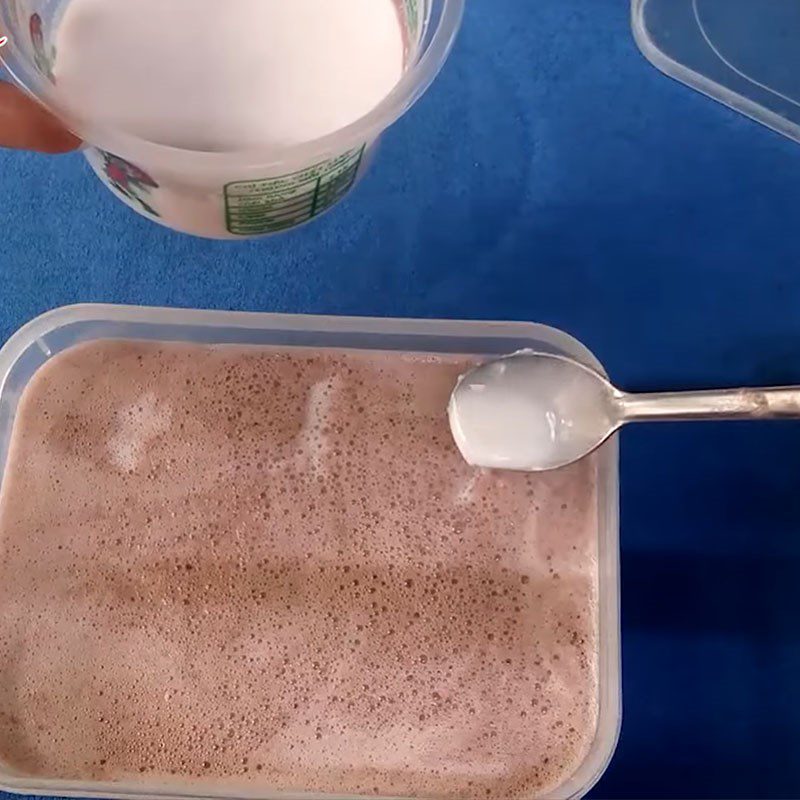 Step 4 Pouring into molds and freezing Black Bean Ice Cream