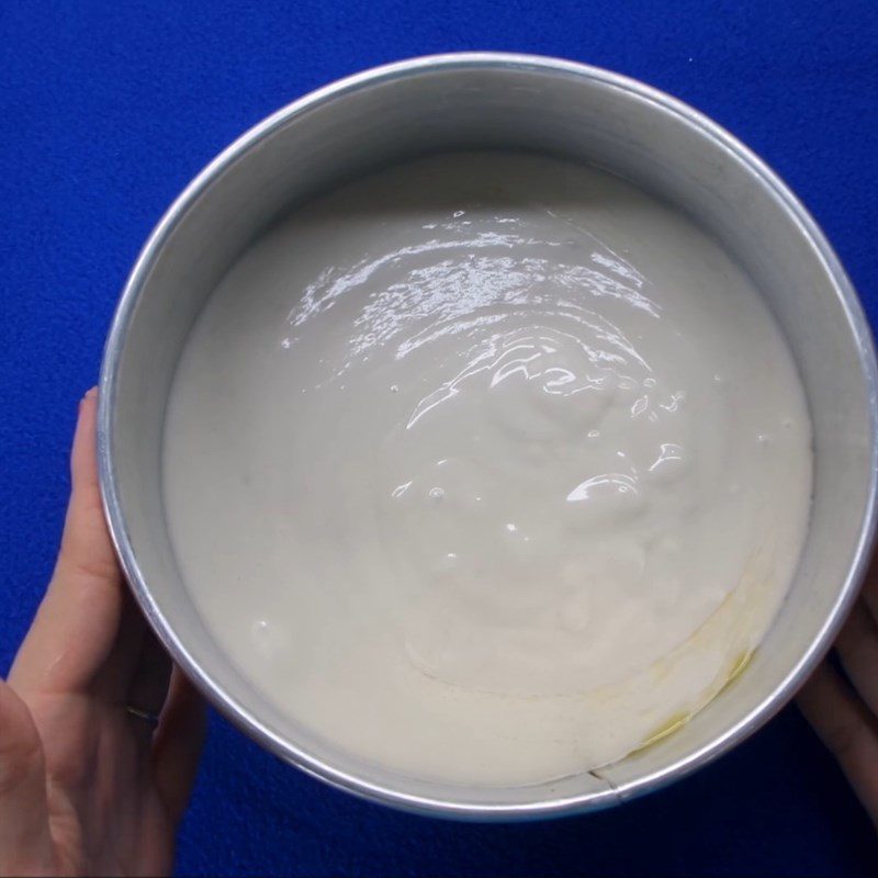 Step 4 Pour into the mold and bake the cake Baked taro cake