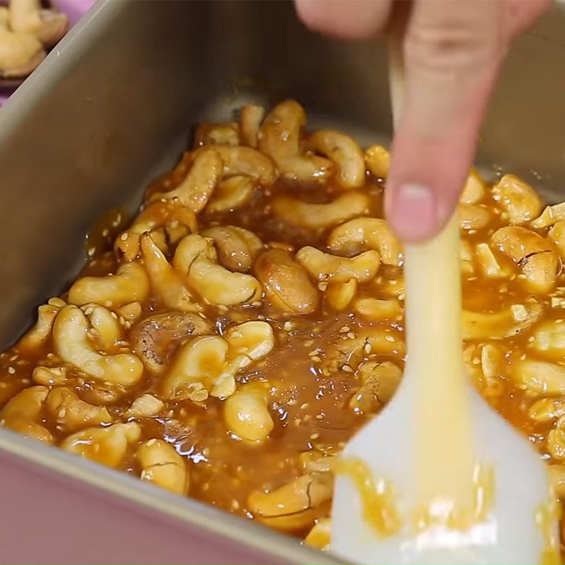 Step 3 Molding and Shaping Caramel Cashew Candy