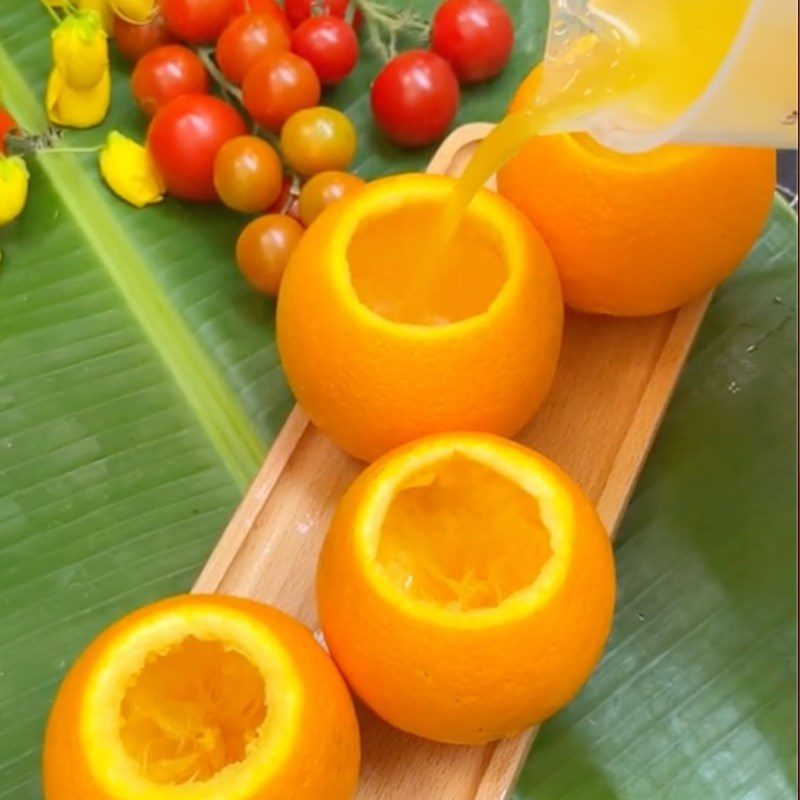 Step 3 Pour the jelly How to make jelly orange