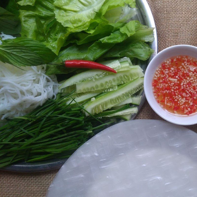 Step 4 Final Product Boiled Pork Rice Paper Rolls