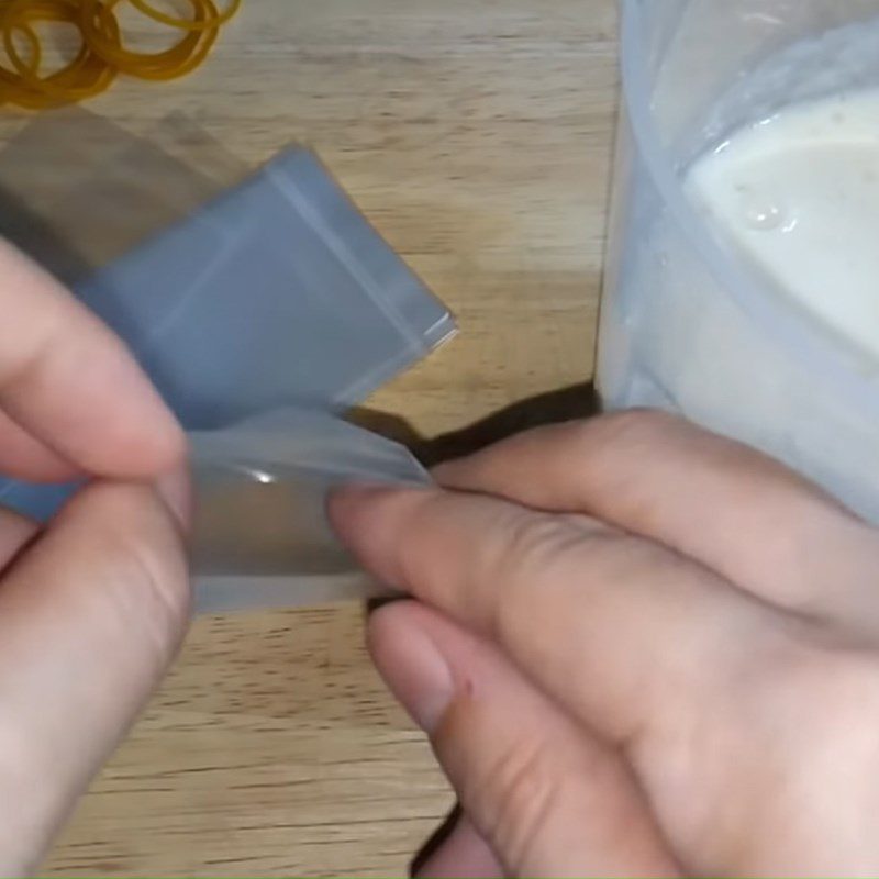 Step 3 Measure soursop into bags Yogurt soursop