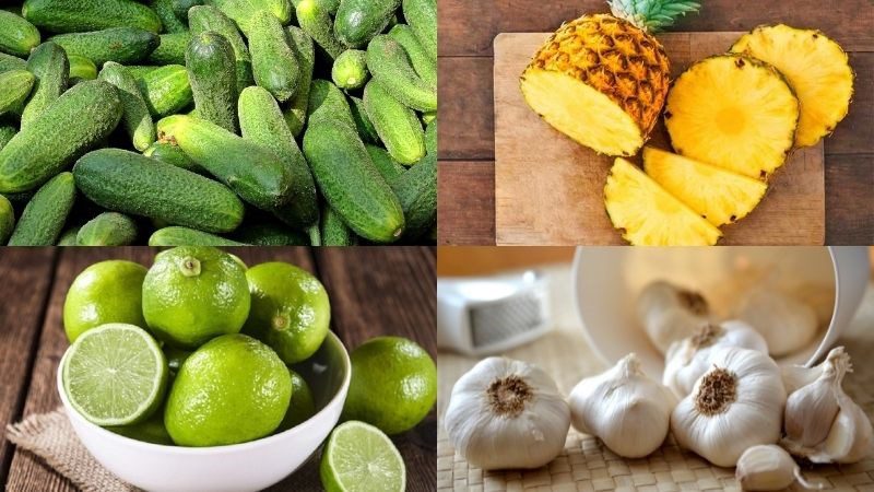 Ingredients for Pickled Cucumber Dish