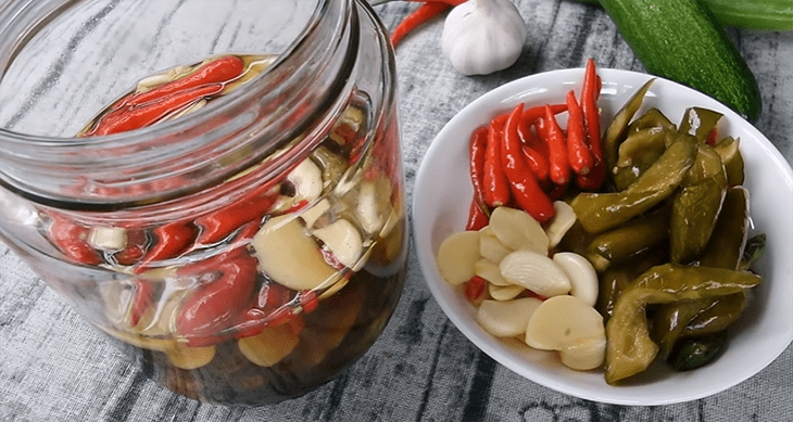 Pickled cucumber in fish sauce