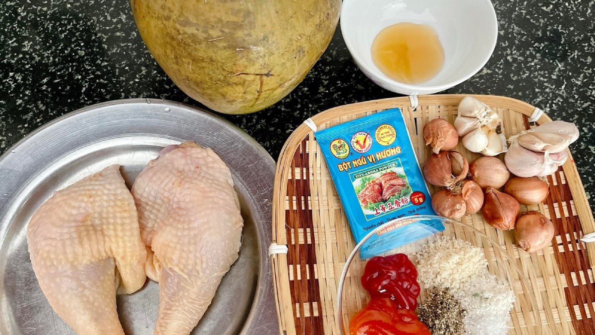 Ingredients for Roasted Chicken Dish