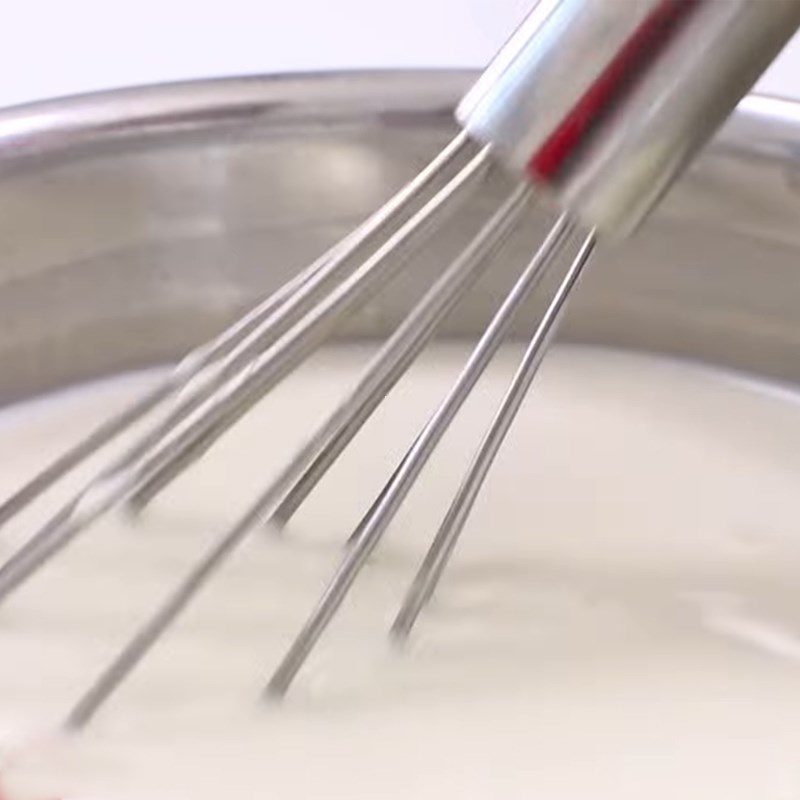 Step 2 Heat the milk mixture for Egg Pudding