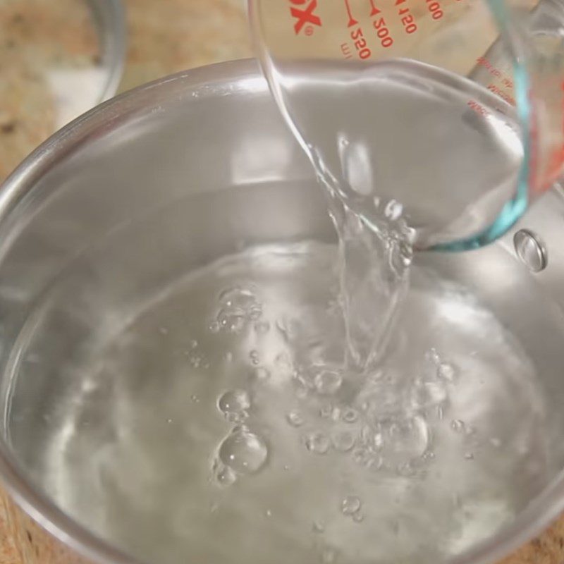 Step 1 Boil water for Onsen tamago (onsen egg)