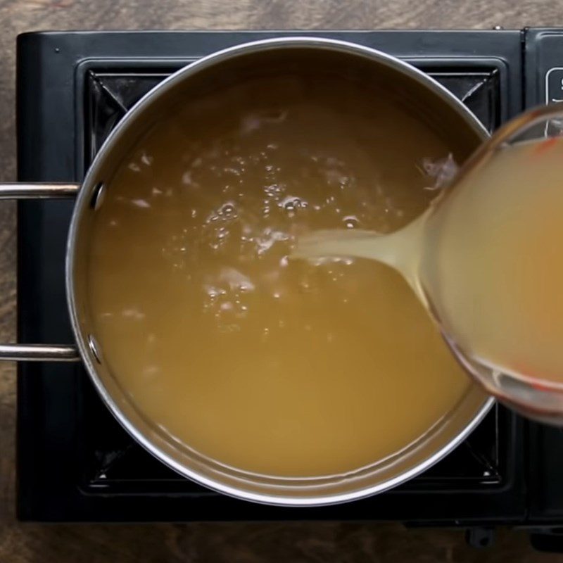 Step 1 Prepare chicken broth for Shiitake Mushroom Risotto