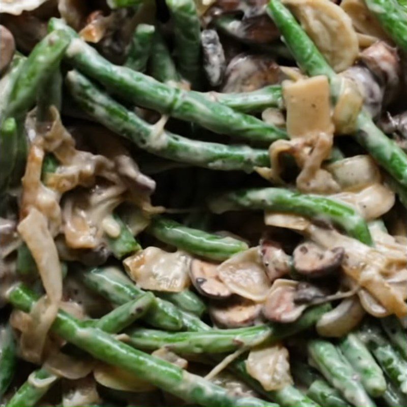 Step 4 Baking Green Beans with Shiitake Mushrooms