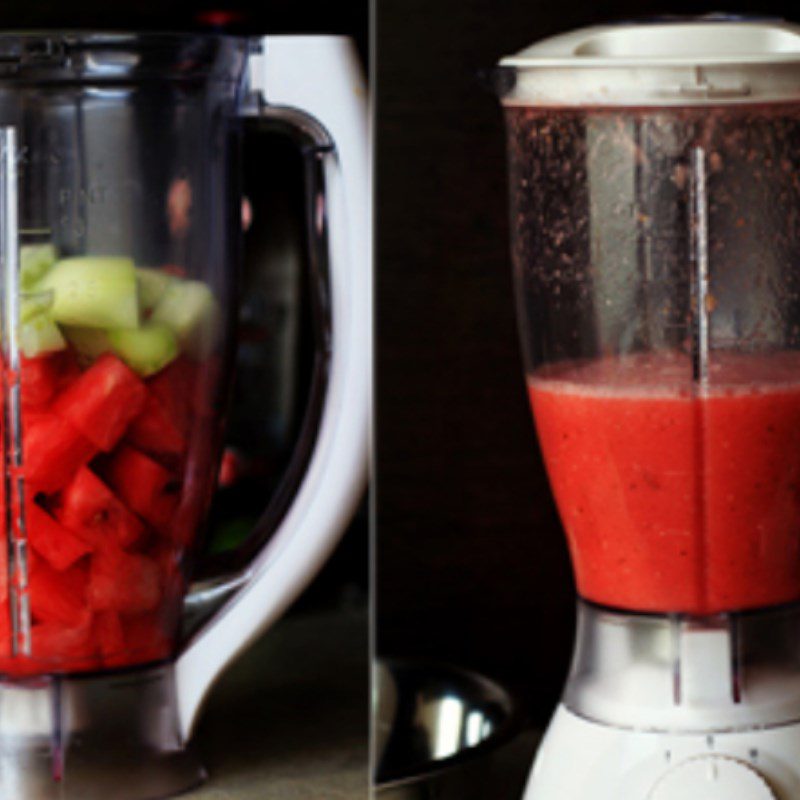 Step 2 Watermelon and cucumber juice Watermelon and cucumber juice