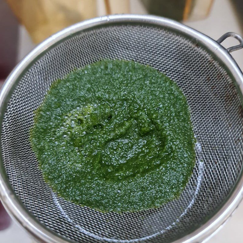 Step 2 Juicing Vietnamese pennywort Green bean pennywort (recipe shared by users)