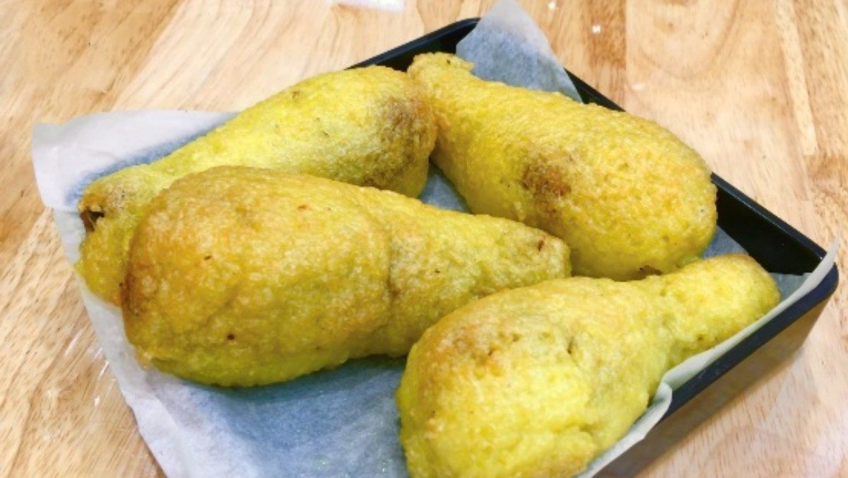 Sticky rice chicken using an air fryer