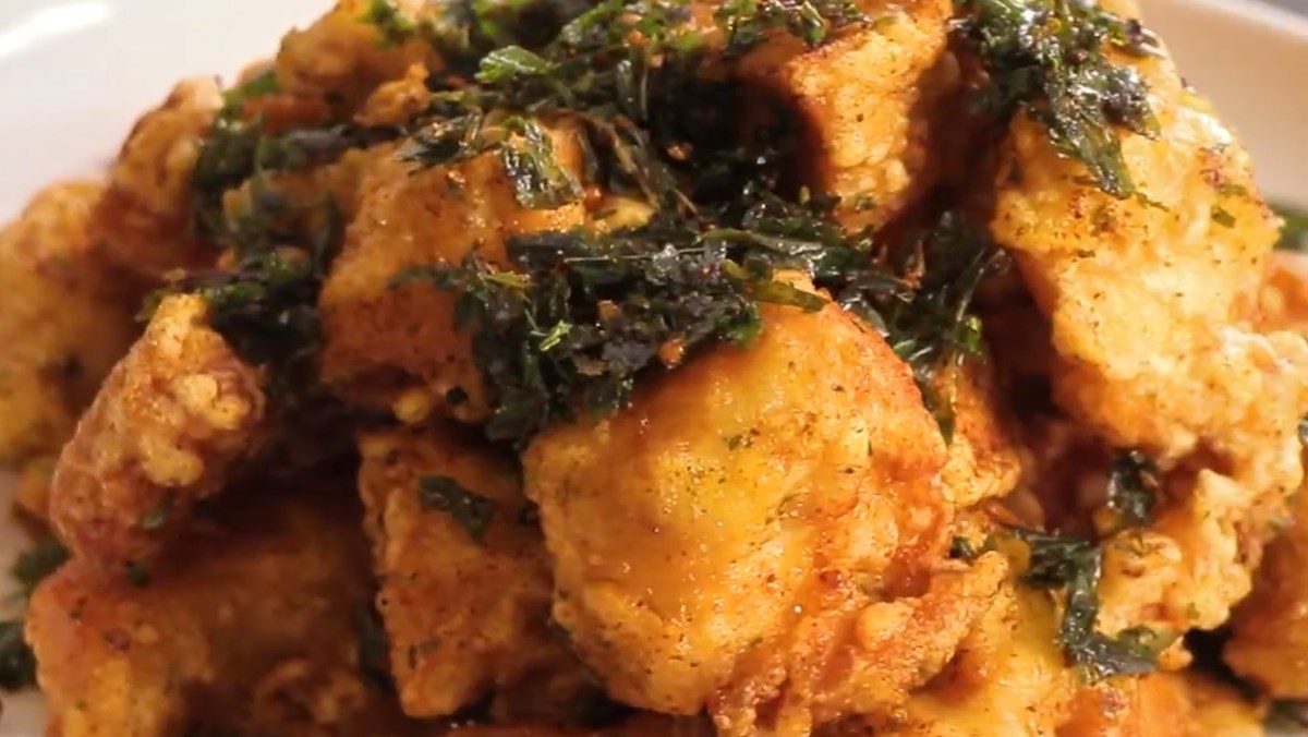 Crispy fried chicken with five spice