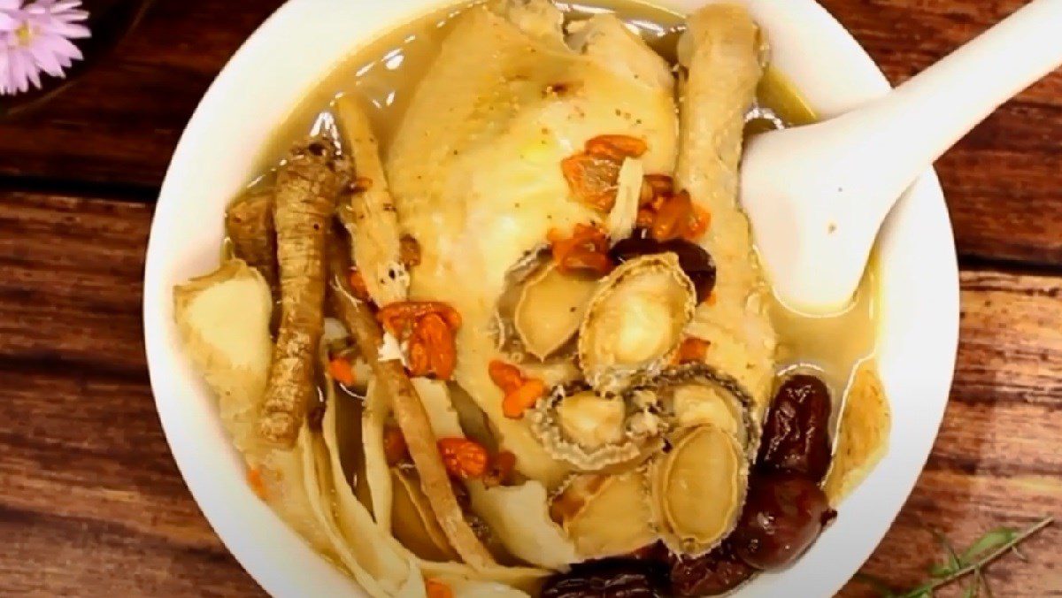 Chicken Stewed with Abalone