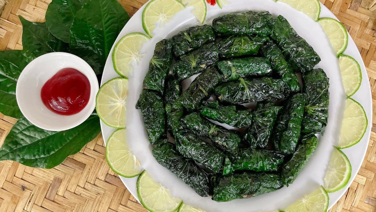 Snail rolls in betel leaves (recipe shared by a user)