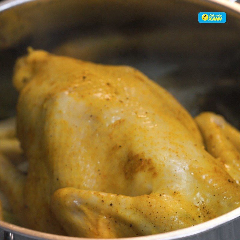 Step 3 Marinating the chicken Salted chicken