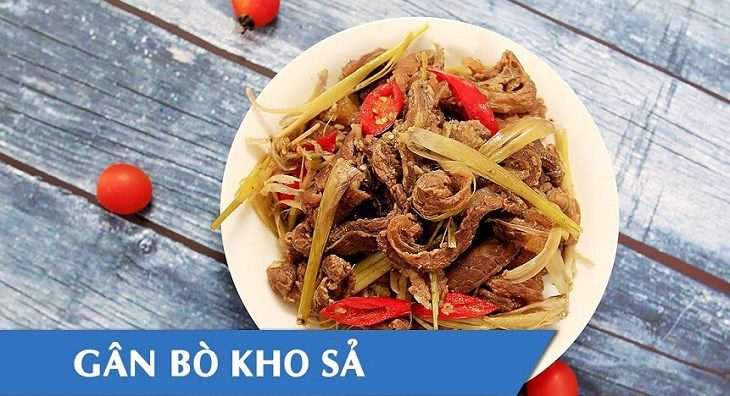 Gân bò kho sả ớt