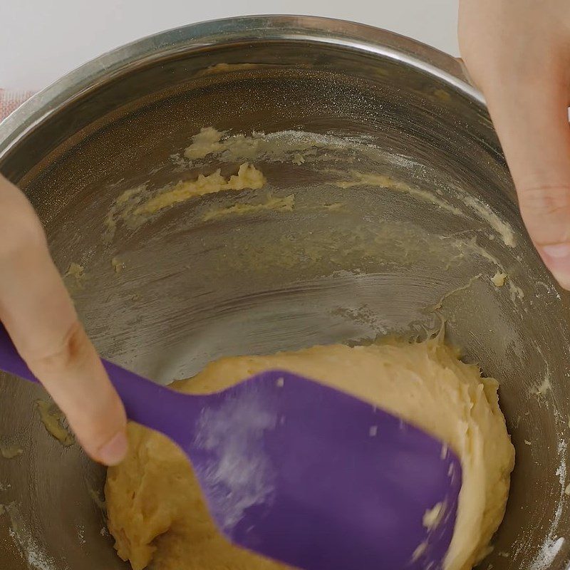 Step 3 Folding the dough and letting it rise Soft butter flower bread without kneading