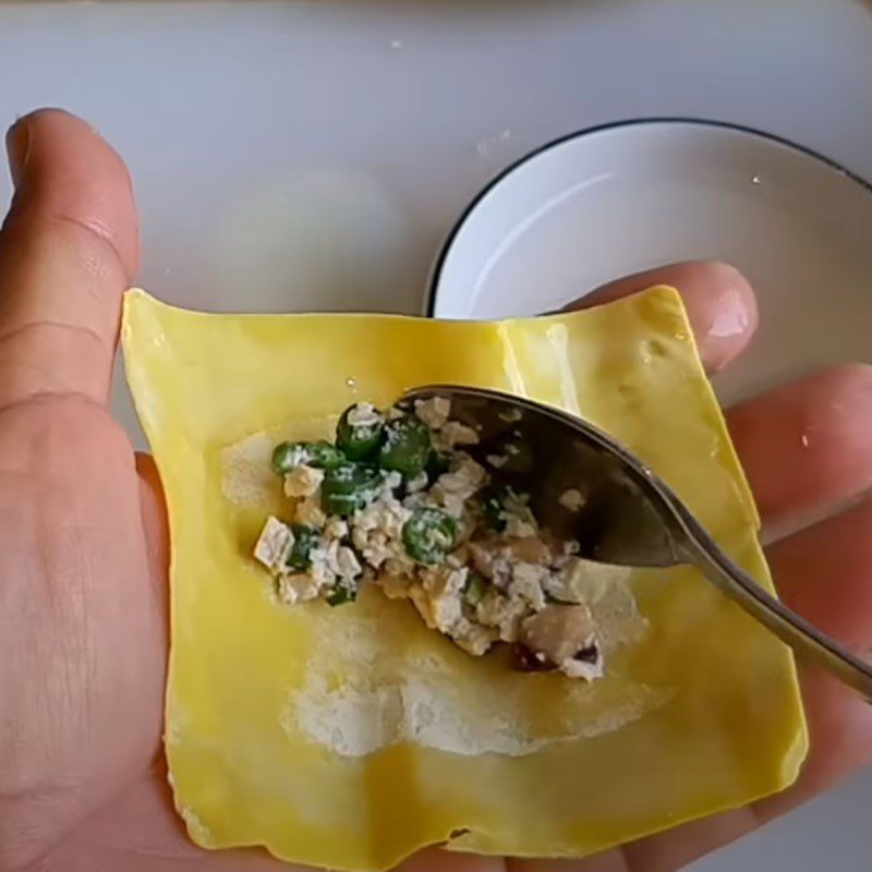 Step 3 Wrapping and boiling dumplings Vegetarian dumplings