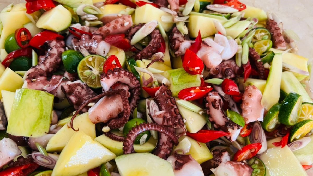 Thai-style octopus salad