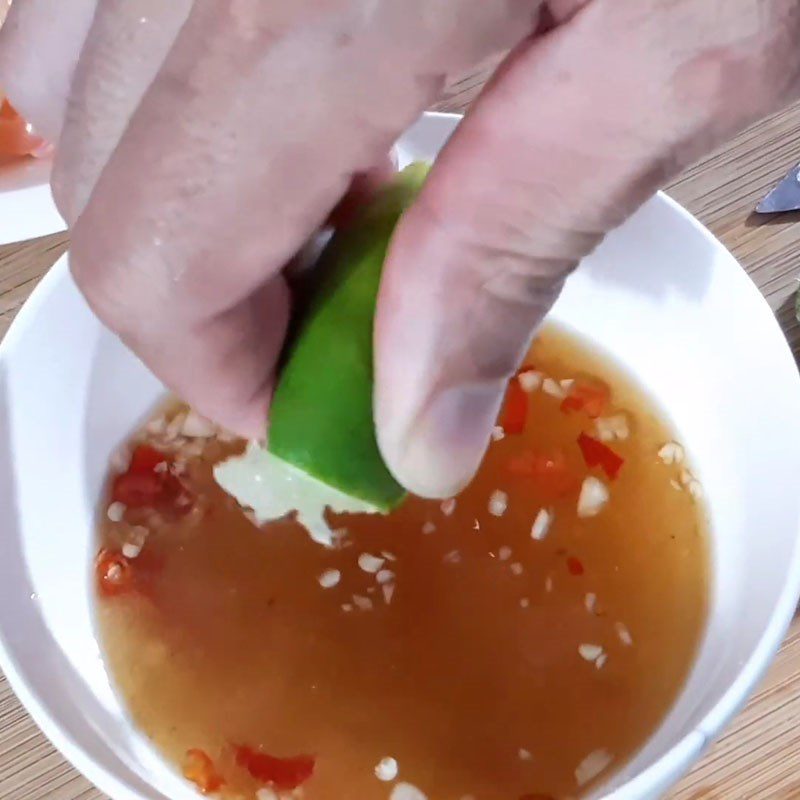 Step 4 Making the Dressing for the Salad Pomelo Salad