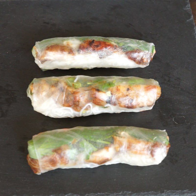 Step 7 Spring Rolls Grilled Chicken Spring Rolls