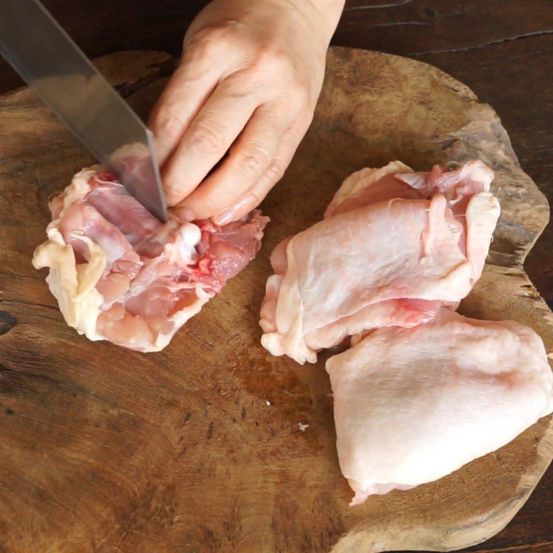 Step 1 Prepare the chicken for Grilled Chicken Spring Rolls