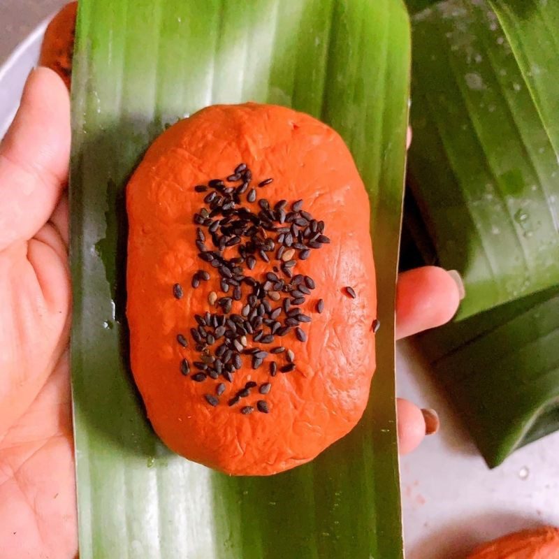 Step 4 Wrapping and steaming the cake Mung bean gourd cake (Recipe shared by user)