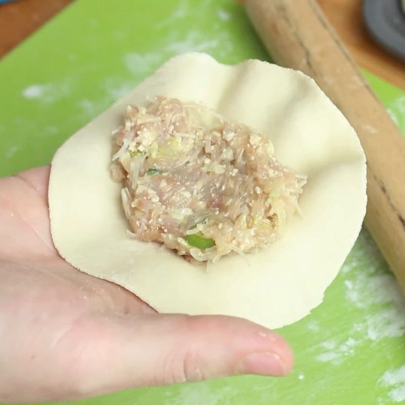 Step 4 Wrapping Dumplings Pork Dumplings Steamed