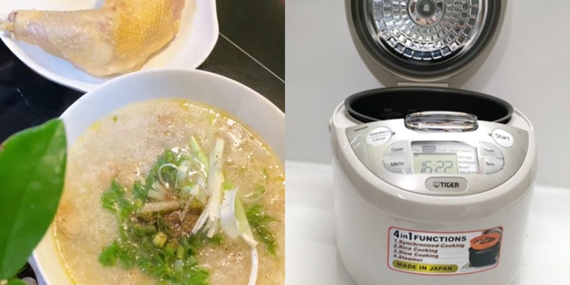 guide to using the porridge cooking mode of tiger electric rice cooker de 22388