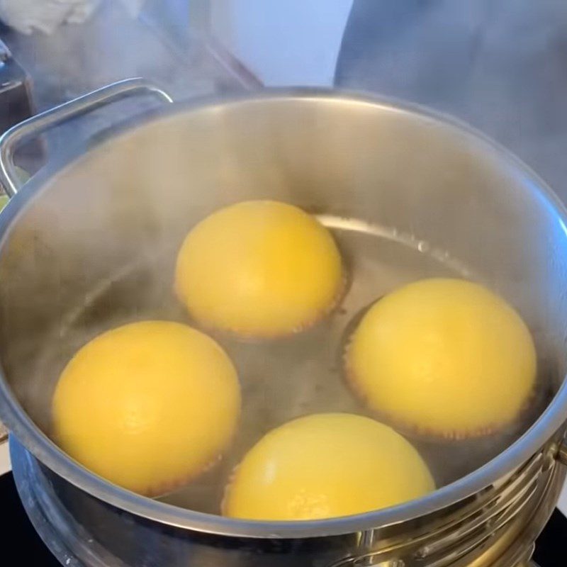 Step 5 Steam the buns Golden salted egg custard buns