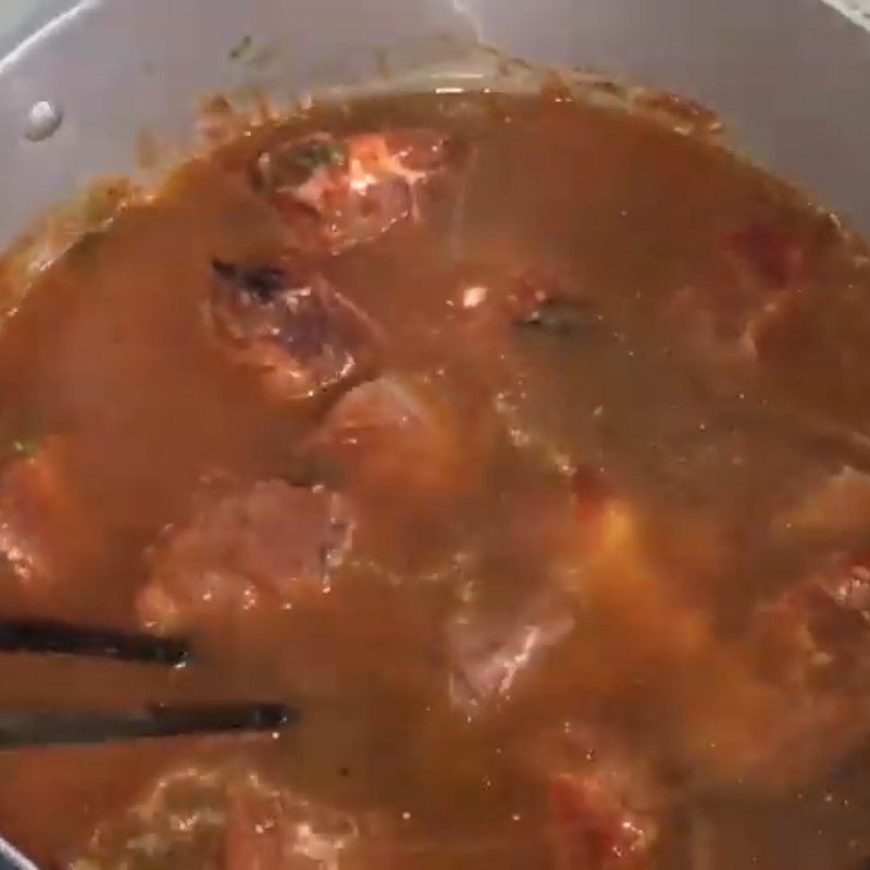 Step 5 Stew the beef brisket Beef brisket stewed with green pepper