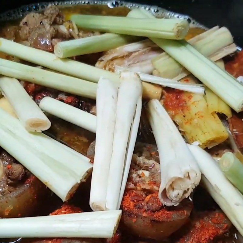 Step 5 Beef Tail Stew Beef tail stew with lemongrass