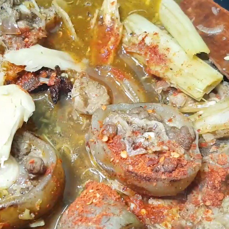 Step 5 Beef Tail Stew Beef tail stew with lemongrass