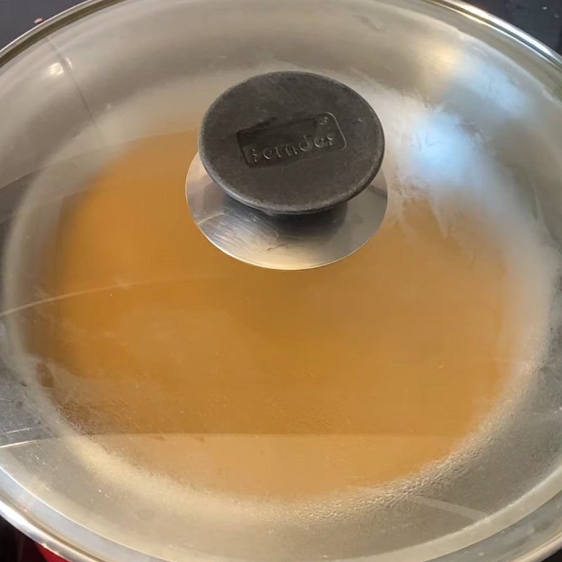 Step 4 Steaming the cake Steamed liver cake