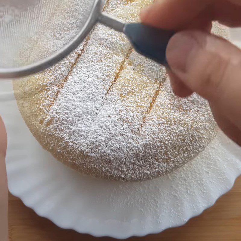 Step 5 Steaming the cake Steamed milk sponge cake