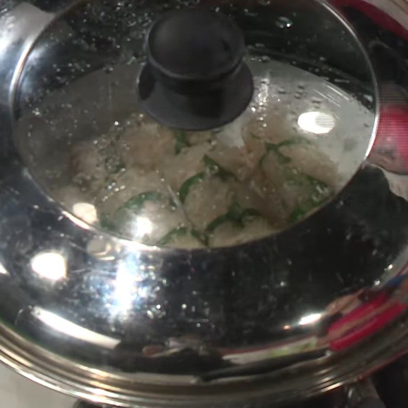 Step 4 Steam the dumpling for cauliflower soup