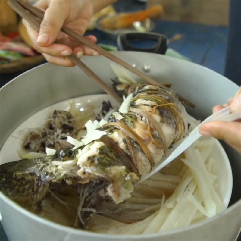 Step 5 Steaming Snakehead Fish