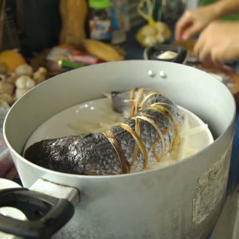 Step 5 Steaming Snakehead Fish