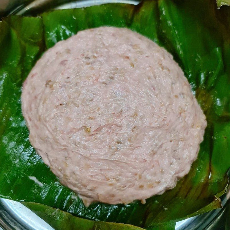 Step 3 Steaming the rice paper rolls Ground meat rice paper rolls