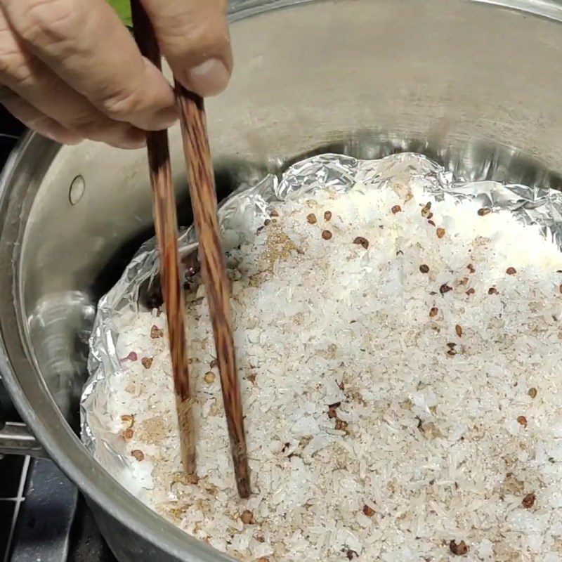 Step 5 Steaming the pork leg